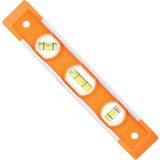 Klein Tools 935 niveau, 9-inch magnetisch torpedoniveau met 0/45/90 graden flacons en V-groef, taps toelopende neus