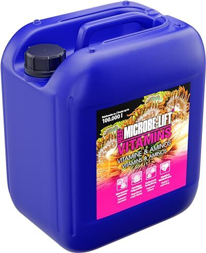 MICROBE-LIFT Vitamin e aminoacidi per pesci e coralli in ogni acquario d'acqua salata - Favorisce la colorazione e la vitalità - Contenuto: 5000 ml