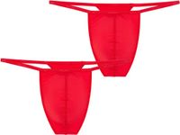HOM G-String Plumes Rood Mannen M