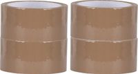 Merkloos / Sans marque Fornord Import Distribution Verpakkingstape - bruin - 4x - 48mm x 50m