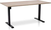 Multi Ratio MRC EASY Zit-sta bureau elektrisch verstelbaar - 160 x 80 cm - Zwart frame - Midden eiken blad