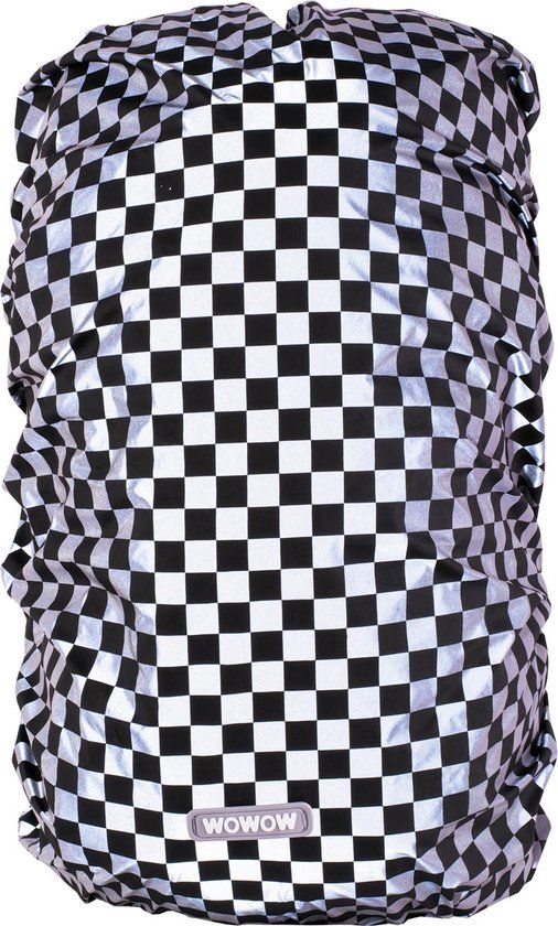 WOWOW Chess Reflective Backpack Rain Cover - 20-25L - Grey