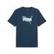 PUMA Functioneel shirt petrol / wit