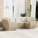 Maison Exclusive - Ensemble de meubles de jardin 6 pièces avec canapé et coussins, beige, en polyrotin