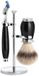 MÜHLE - Scheerset - Fusion - Silvertip Fibre (Synthetisch) - Purist - Zwart