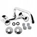 INVENA Modena robinet de cuisine montage mural bec en U chrome 25cm