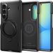 Spigen Slim Armor Mag Fit Backcover met stand voor de Samsung Galaxy Z Fold 8 - Black