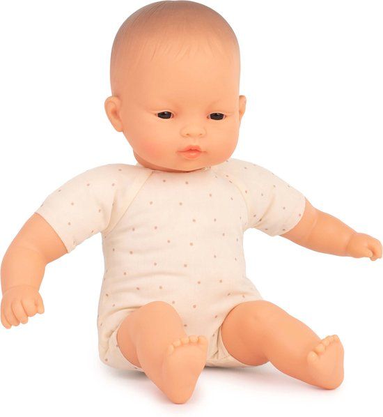 Miniland Babypop Aziatisch 32cm - Zacht lijfje - 10+ maanden