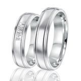 Lucardi Bague d'amitié Zakynthos zirconium - Bague - Cadeau - Argent véritable - Argenté
