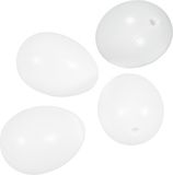 Rayher Oeufs en plastique 10 cm - 4x pièces - Blanc - Plastique