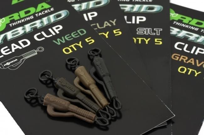 Korda Hybrid Lead clip Clay Qty:5