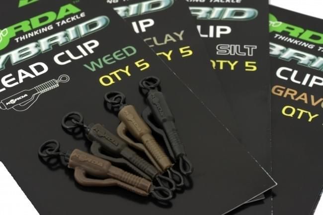 Korda Hybrid Lead Clip Clay - 5 stuks
