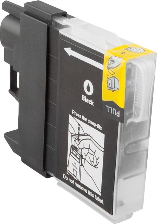 InktDL Compatible inktcartridge voor LC-1100XL | Zwart voor Brother DCP 185C, 385C, 395CN, 535CN, 585CW, 6690CW, J615W, J715W, MFC 490CW, 5490CN, 5890CN, 6490CW, 6890CDW, 790CW, 990CW, J615