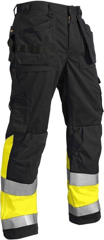 Blåkläder Werkbroek High Vis 1529-1370 - Zwart/High Vis Geel - Maat 58