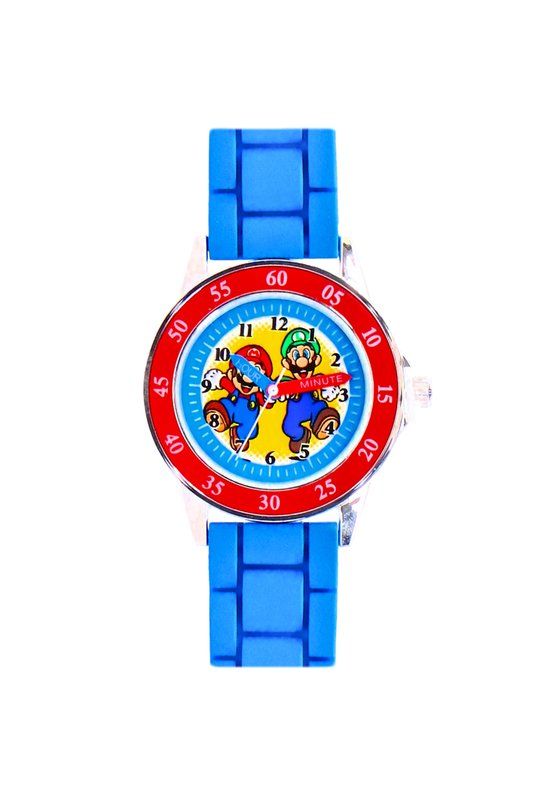 Accutime Super Mario Time Teacher Educatief Horloge Blauw