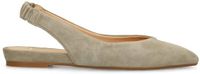 Manfield Dames Groene Suède Slingbacks Maat 38