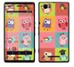 Royal Muurtattoo RS. 71790 zelfklevend voor Sony Xperia M met motief Owls Patchwork