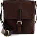 SADDLER Sac bandoulière en cuir Verdal Messenger Bag Dark Brown Marron