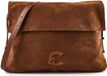 Coccinelle Leren schoudertas Lidia Suede Le. / Smooth Le. Shoulderbag Cognac / Cognac Lichtbruin