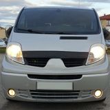 Oneway Motorkapbeschermer (steenslagcover) compatibel met Renault Trafic X83 01-2014 - Glanzend zwart