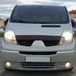 Oneway Motorkapbeschermer (steenslagcover) compatibel met Renault Trafic X83 01-2014 - Glanzend zwart