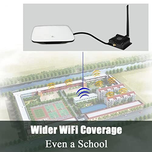 High-Tech Place EDUP EP-AB003 8 W 2.4 GHz WiFi Amplificateur Haut Débit Avec Antenne pour Routeur Sans Fil