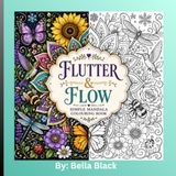 Flutter & Flow: Simple Mandala Colouring book