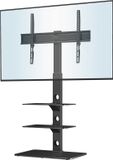 OEM Verstelbare TV-standaard voor schermen van 30-70 inch, met 3 niveaus, van glas, geschikt voor televisies tot 40 kg