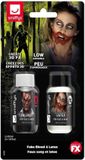 Smiffys Fake Blood & Latex Nepbloed - Rood/Wit