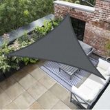 AXT SHADE Schaduwzeil 5x5x5m Driehoek Waterdicht 95% UV-Bestending voor Buiten Luifel Balkon Tuin-Antraciet