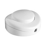 PRENDELUZ Witte drukvoetschakelaar, 2 A, 250 V, 65 x 25 mm