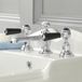 Hudson Reed Topaz Elizabeth Laiton Robinet Lavabo 3 Trous Rétro - Design Chromé Noir