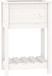 vidaXL Plantenbak met schap 54x34,5x81 cm massief grenenhout wit