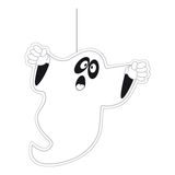Bellatio Decorations Shoppartners Bv Halloween thema hangende spook/geest decoratie wit 30 cm brandvertragend papier