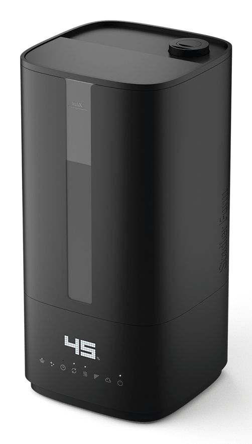 Stadler Form Oliver Black Ultrasonic Humidifier - 6.8L Tank, 60 m², Remote Control
