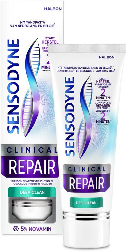 Sensodyne Clinical Repair Deep Clean Tandpasta - 75 ml
