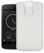 mumbi Echt leren hoesje compatibel met LG Google Nexus 4 hoes leren tas case portemonnee, wit