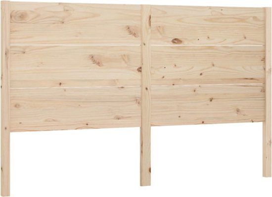 vidaXL Hoofdbord 206x4x100 cm massief grenenhout