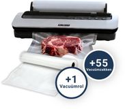 DESQ® Vacumeermachine - Automatisch Vacuümapparaat - 5 Programma's - 80 kPa Zuigkracht - Dubbele Verwarmingsdraden - Rolhouder & Rolsnijder - Vacuümslang - Inclusief 55 Vacuümzakken & 3 m Vacuümrol