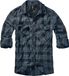 Brandit Checkshirt Heren Longsleeve - blauw/grijs/zwart - XL