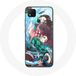 Maniacase Étui pour Xiaomi Redmi 9C Tanjiro et Nezuko Demon Slayer Kimetsu no Yaiba Anime