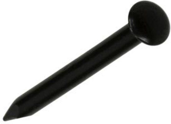 Homefix Betonspijker Zwart 2.0 x 25 mm Bolkop Staal 50 stuks