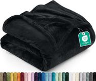 Utopia Bedding Polar Fleece Deken Zwart 300 GSM