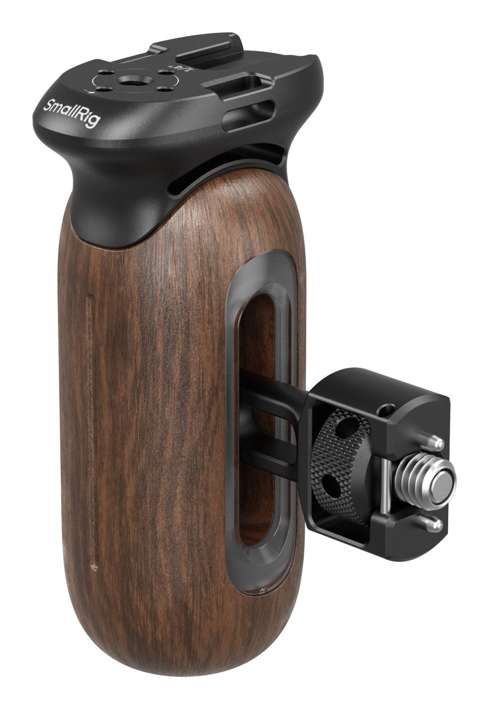 SmallRig 5238 Camera Handle - Black/Brown - Aluminum/Wood - 15kg Max.