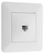 Merkloos Rj45 Cat6 netwerkcontactdoos - Inbouw - Wit - 86 x 86 mm