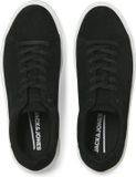 JACK & JONES JFWSTOCKHOLM LEATHER SNEAKER NOOS Heren Zwart Leer Maat 43