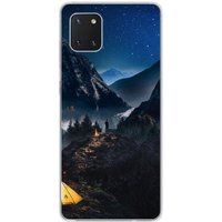 Samsung Galaxy Note 10 Lite Seul en montagne bedrukt siliconen hoesje