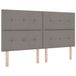 vidaXL LED Boxspringbed met hoofdeinde Taupe 180 x 200 cm Stof