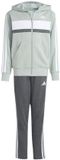 Adidas Tiberio 3-Stripes Trainingspak Junior Grijs - Wit - Donkergrijs