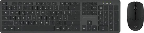 Conceptronic ORAZIO01IT Toetsenbord Inclusief Muis Kantoor RF Draadloos QWERTY Italiaans Zwart
